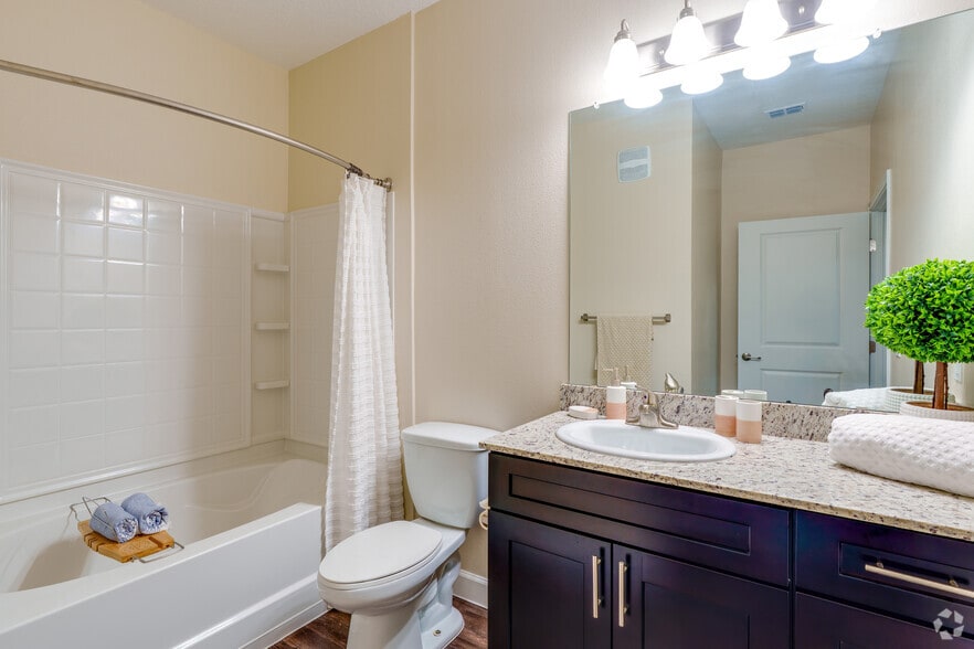 1BR, 1BA - 829SF - Bathroom - The Oasis at Moss Park Preserve