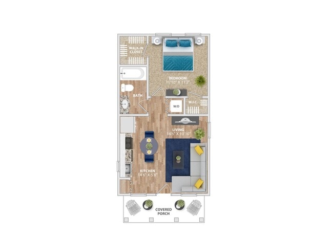 A1 Floor Plan - Isle Cottages