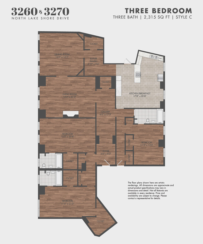 Floorplan - 3260-70 N Lake Shore Drive