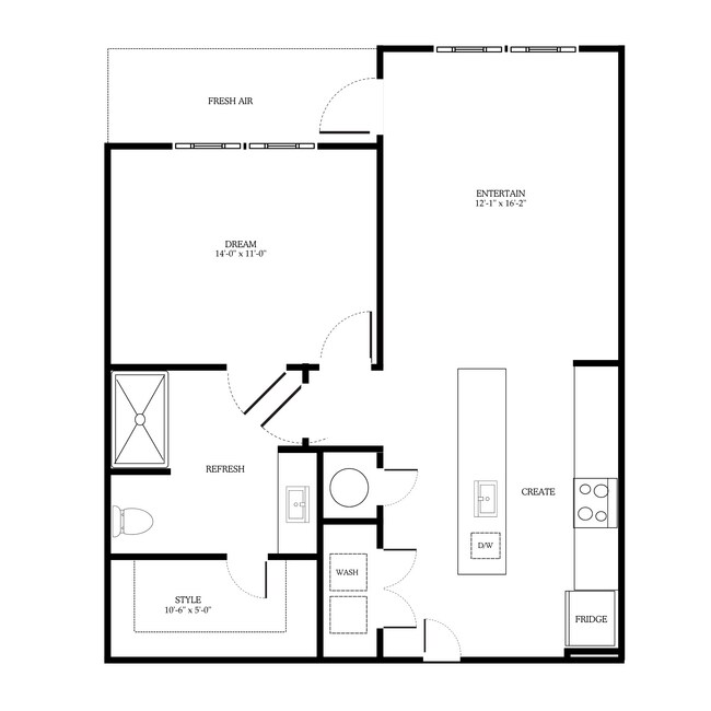 Floorplan - District on the Etowah Apartments