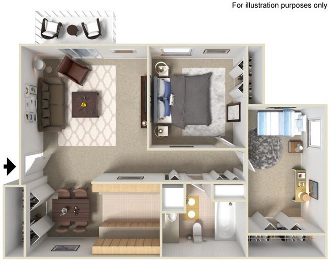 Floorplan - Country Knoll Apartments