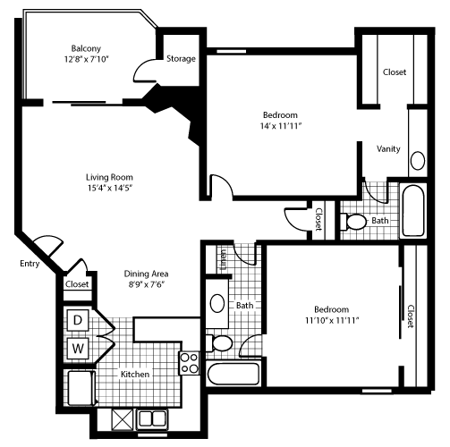 Floorplan - The Summit Apartments