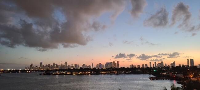 Sunset view from balcony. - 3 Island Ave