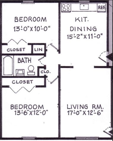 Floorplan - Granite Hill Apartments (Age 55 & over only)