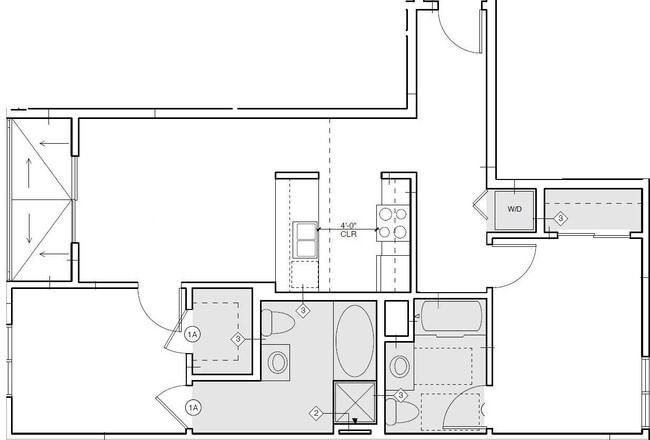 Verona 2x2 floor plan PR SM Verona LLC - PR SM Verona LLC