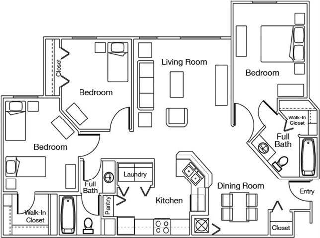 Floorplan - Wellington Apartments