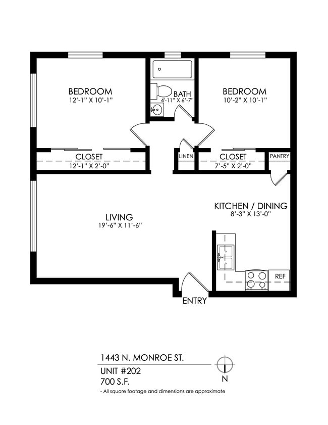 Floorplan - 1443 Monroe