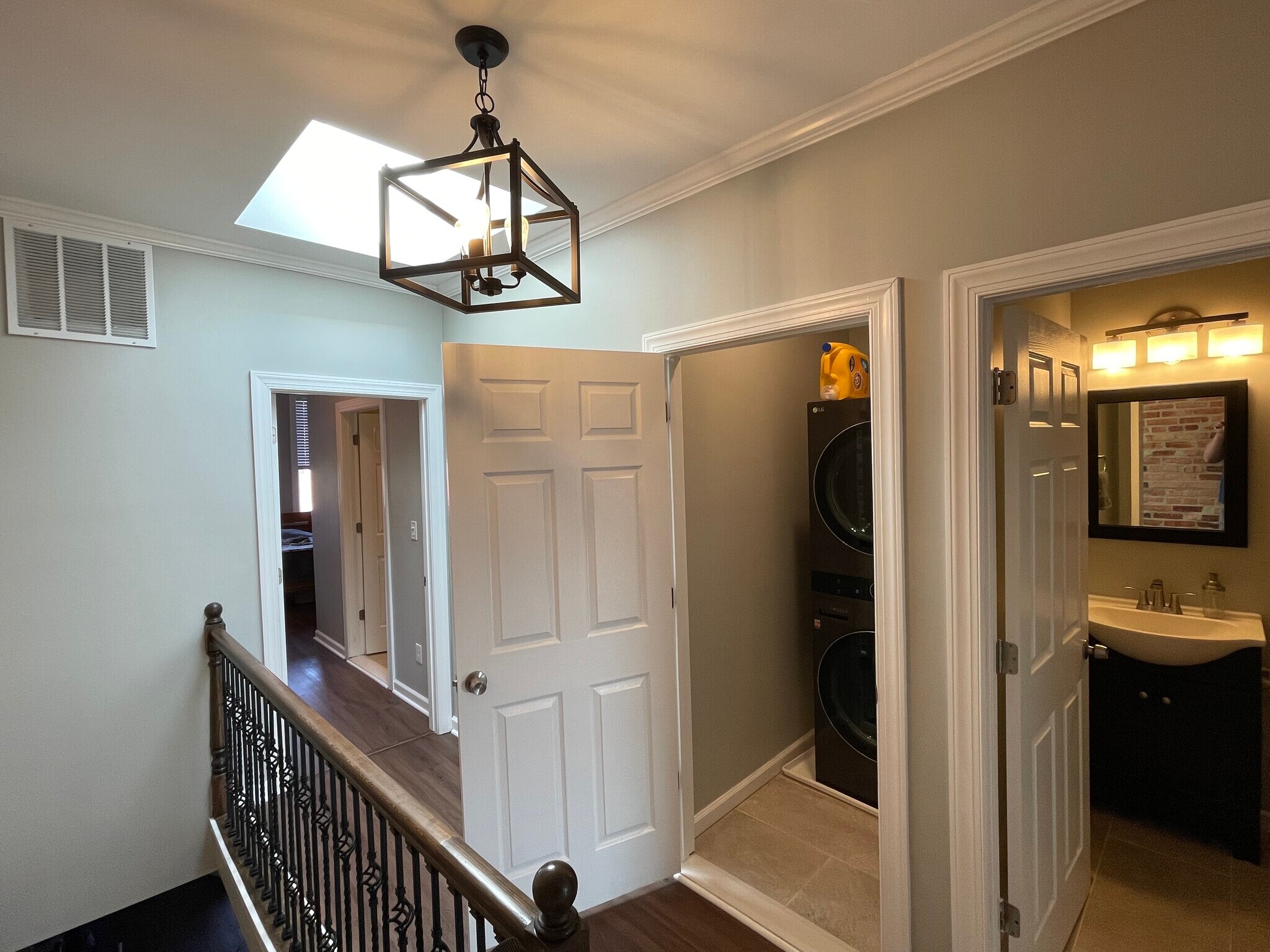 Hallway and washer/dryer - 124 S Highland Ave
