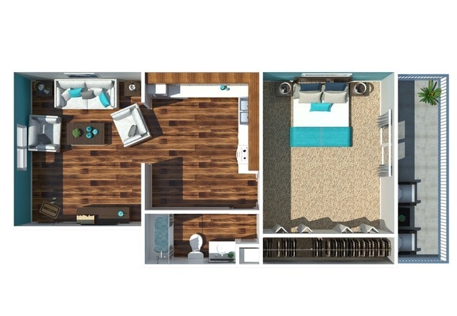One Bedroom One Bathroom - Veranda at the Ridge