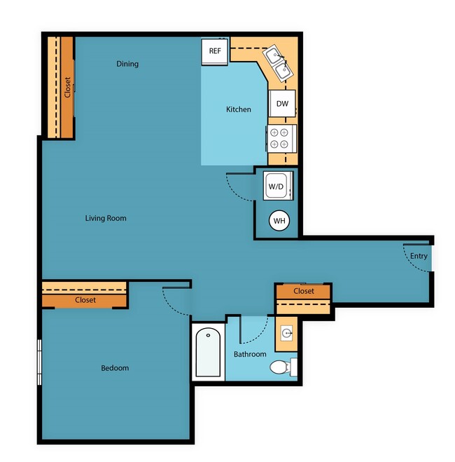 Floorplan - Arabella Apartment Homes