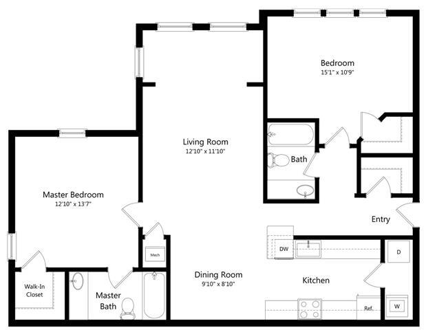 Floorplan - Indigo Apartments Gainesville