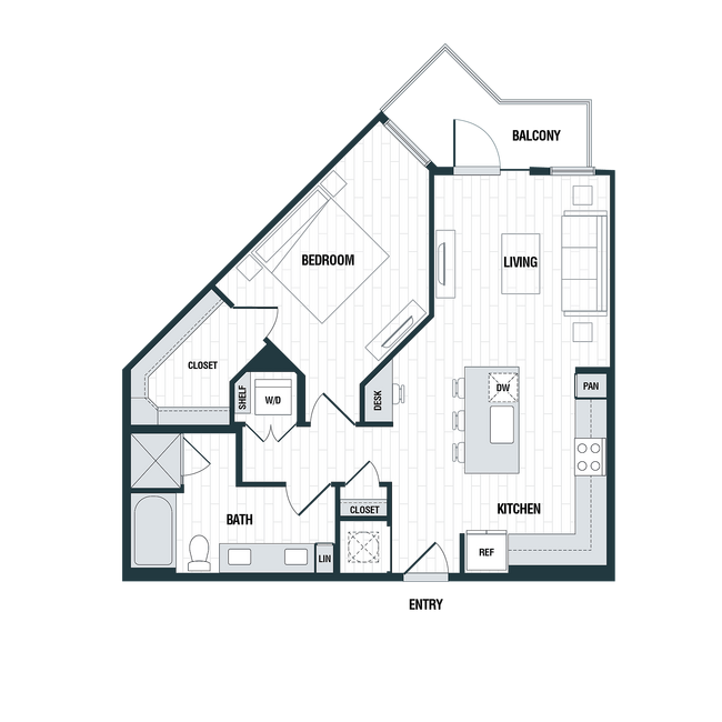 A4: 1bed 1bath - Altitude at Brooks