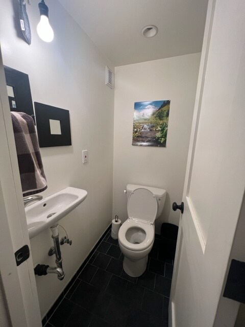 Powder room off the main living area - 6159 SE Steele St