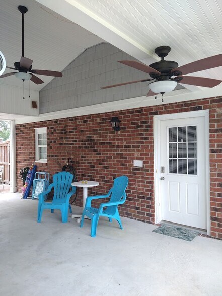 Covered private entrance in on porch - 229 Monterey Dr