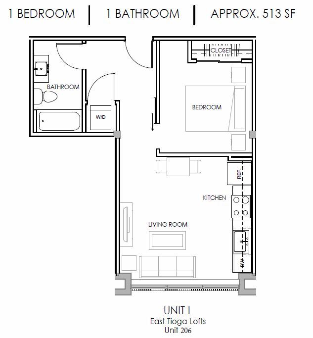 Floorplan - East Tioga Lofts