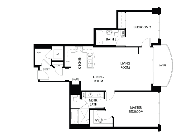 2BR/2BA - Allure Waikiki