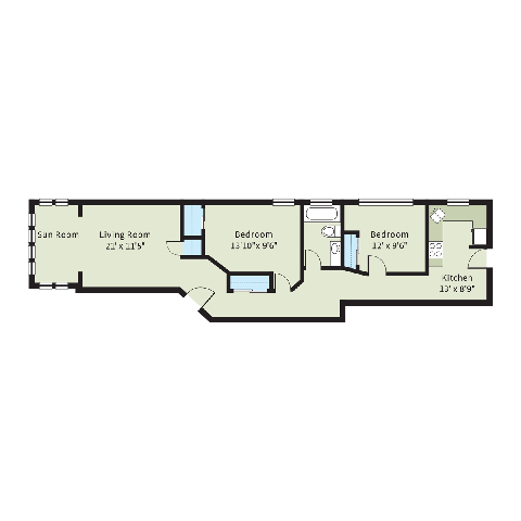 Floorplan - 5401-5409 S. Cottage Grove Avenue