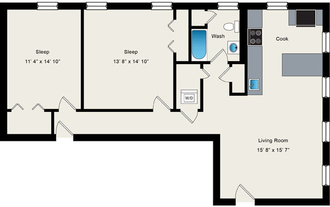 Floorplan - 1640 N Damen Apartments