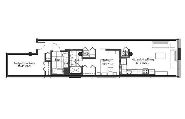 Floorplan - 13thirteen Randolph Street Lofts