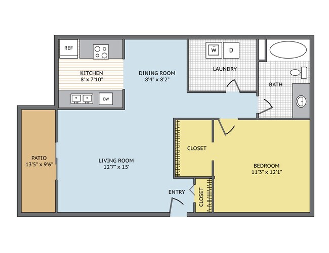 Floorplan - Harlowe Apartments
