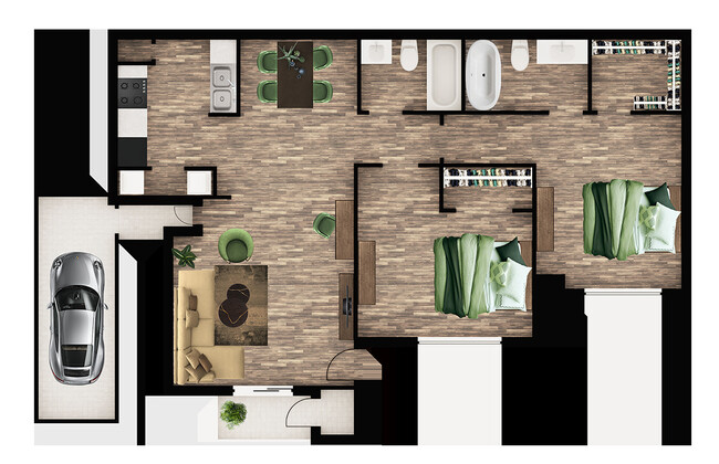 Floorplan - The Place at 1825