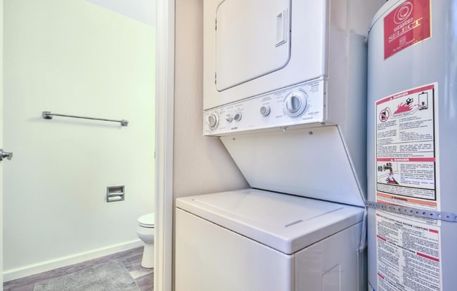 Stacked washer and gas dryer included - 1410 Ski Run Blvd