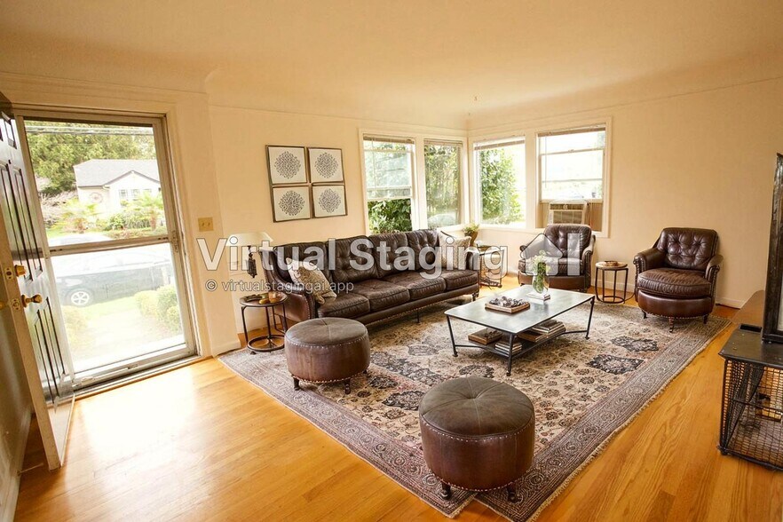 Living Room Staged - 1409 NE 71st Ave