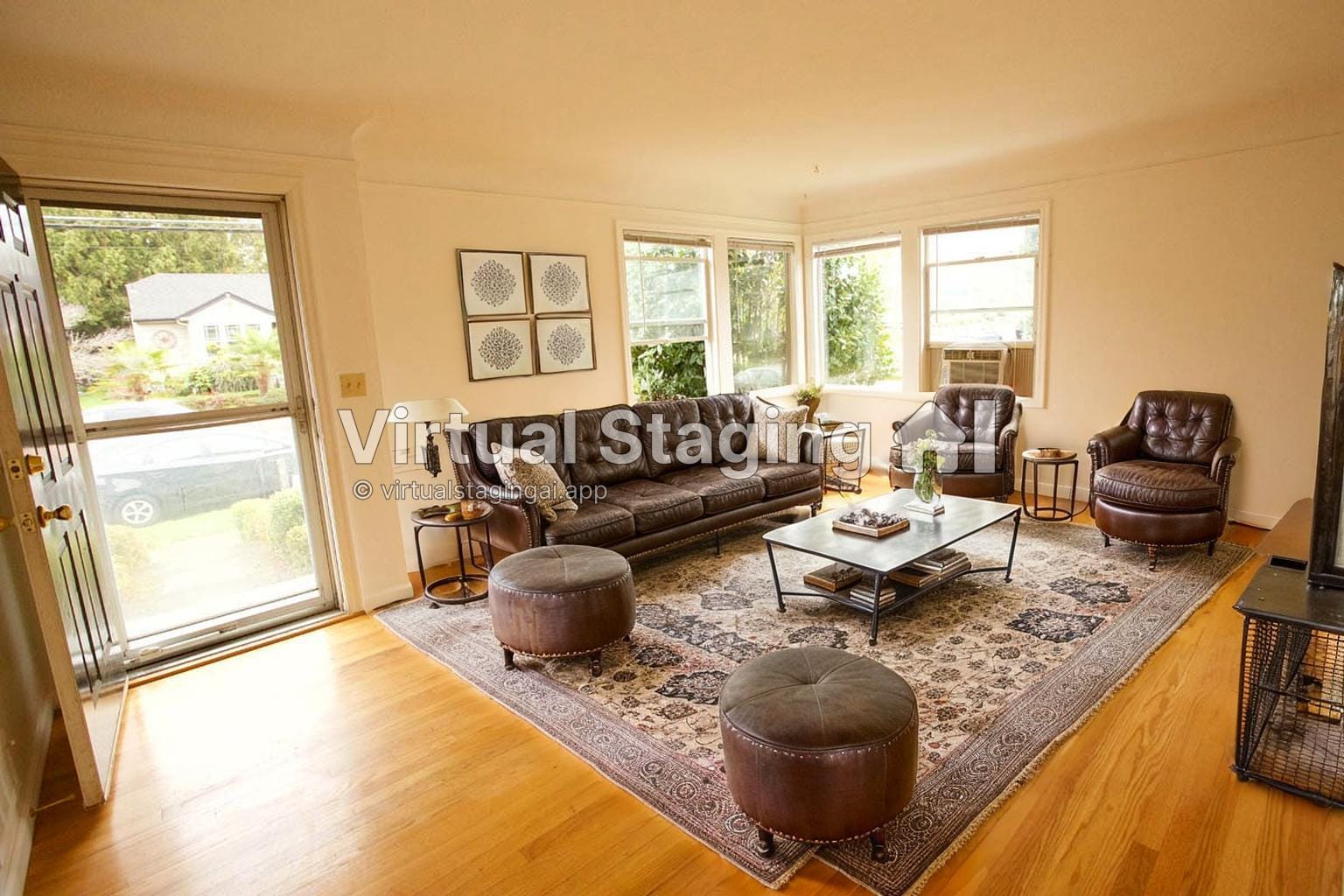 Living Room Staged - 1409 NE 71st Ave