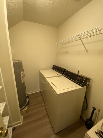 Separate laundry room with full sized w/d - 106 Michael Dr