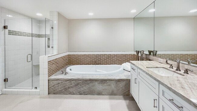 Primary Bathroom with Oversized Shower - 1220 Roxbury Dr