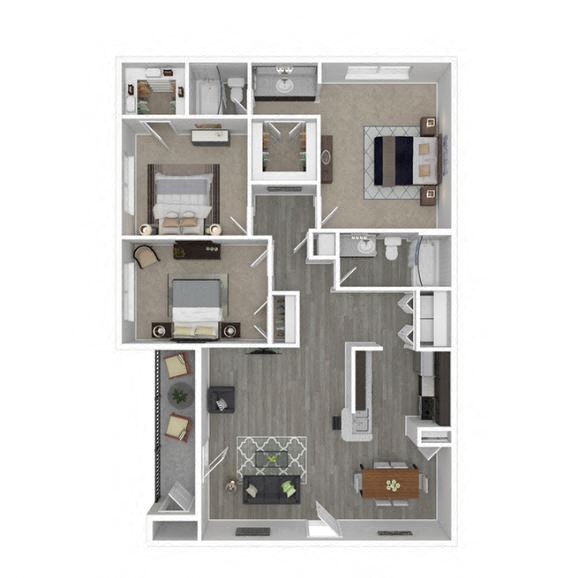 Floorplan - Riverside Apartments