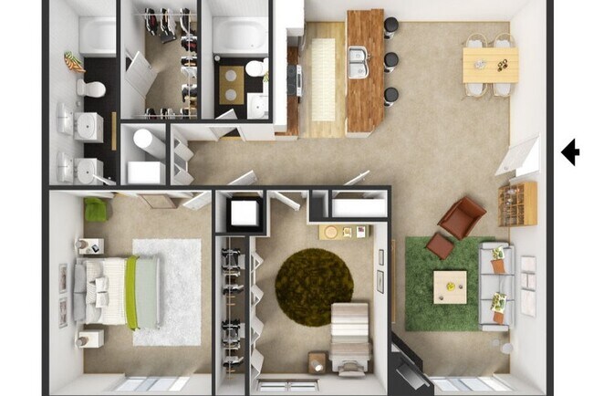 3D Floor Plan - Autumn Ridge