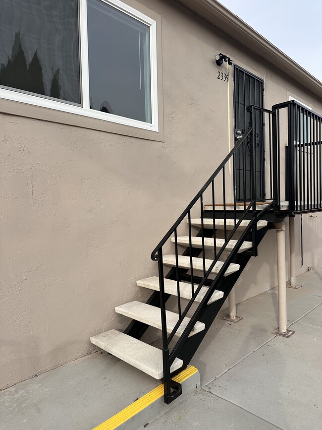 Stairway up to unit - 2335 Van Ness Ave