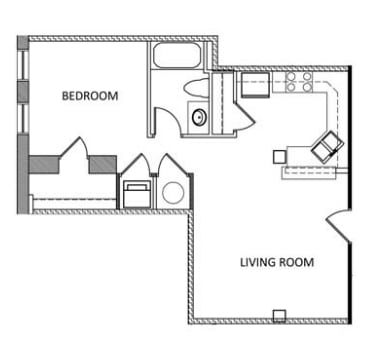 1BR/1BA - The Hancock Building