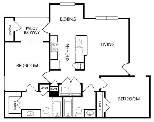 Floorplan - Sorrento Apartments