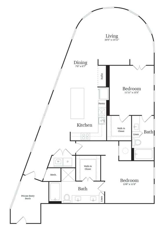 Floorplan - Vance at Bishop Union