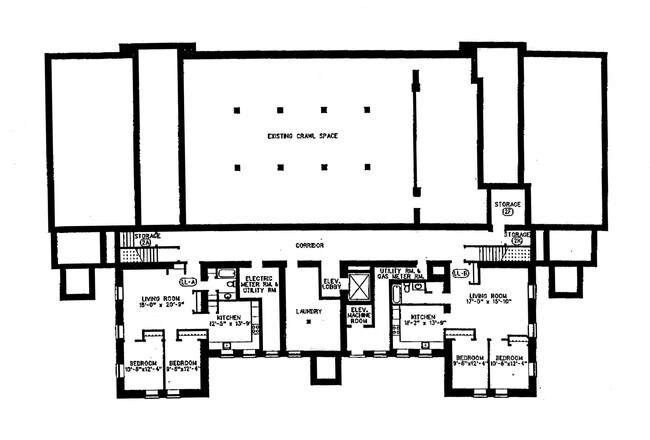 Basement Floor Plan - Whippoorwill Commons