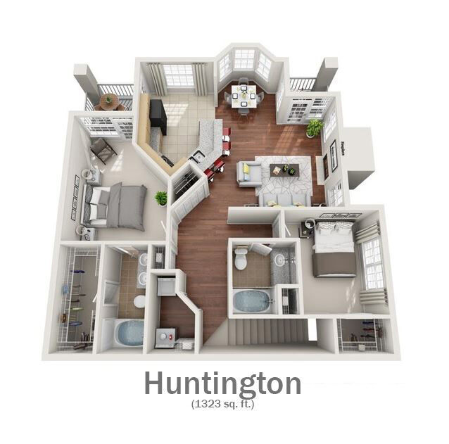 Floorplan - Stone Manor Apartments