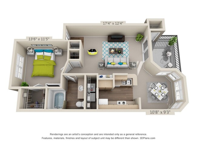 Floorplan - Riverbend Apartments