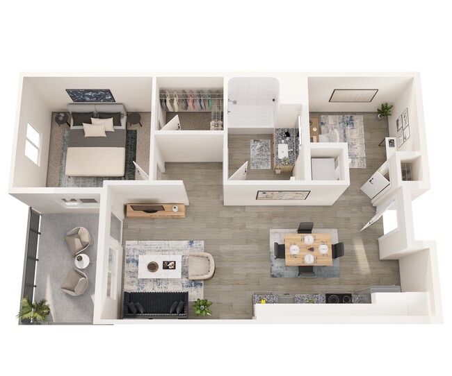 Floorplan - 805 Riverfront Apartments