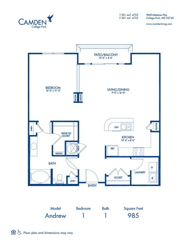 Floorplan - Camden College Park