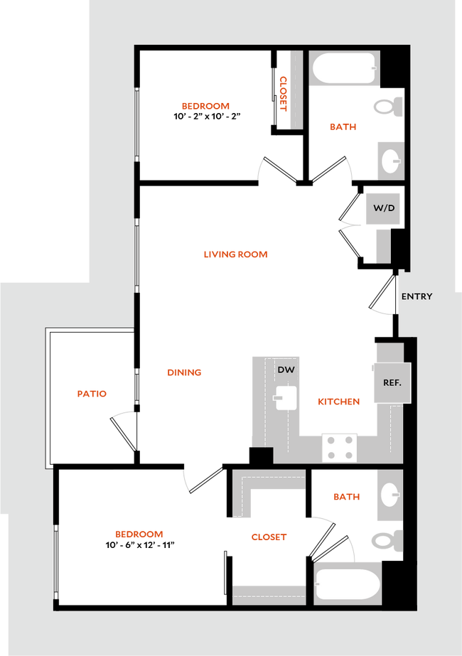 Floorplan - Hiro Apartments