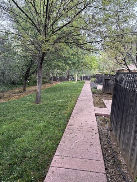 Common backyard with 2 other units - 80 College Way