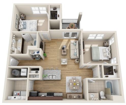 Floorplan - Hawthorne at the Bend