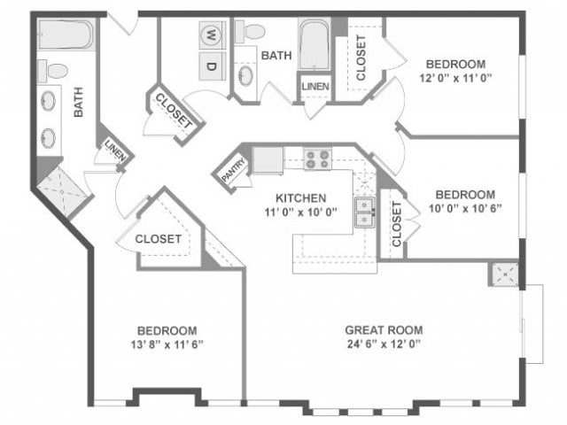 Floorplan - AMLI Evanston