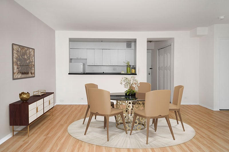 1-BR/1BA Dining Area - 350 W. Oakdale