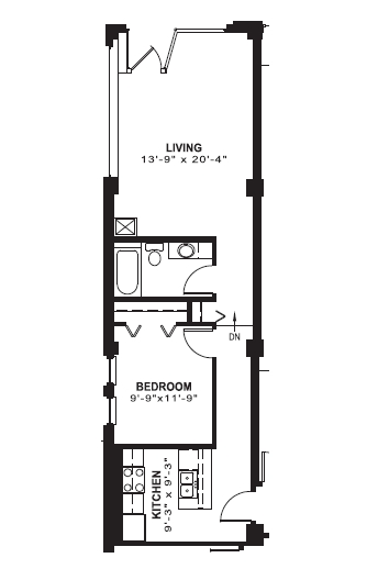 1BR/1BA - Historic Louis Joliet Apartments