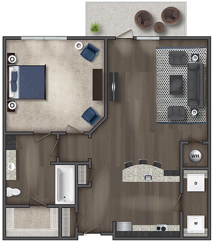 The Davis Floor Plan - The District Lofts