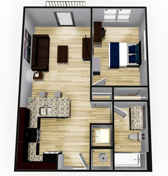 Floorplan - QUARTERS BLOOMINGTON