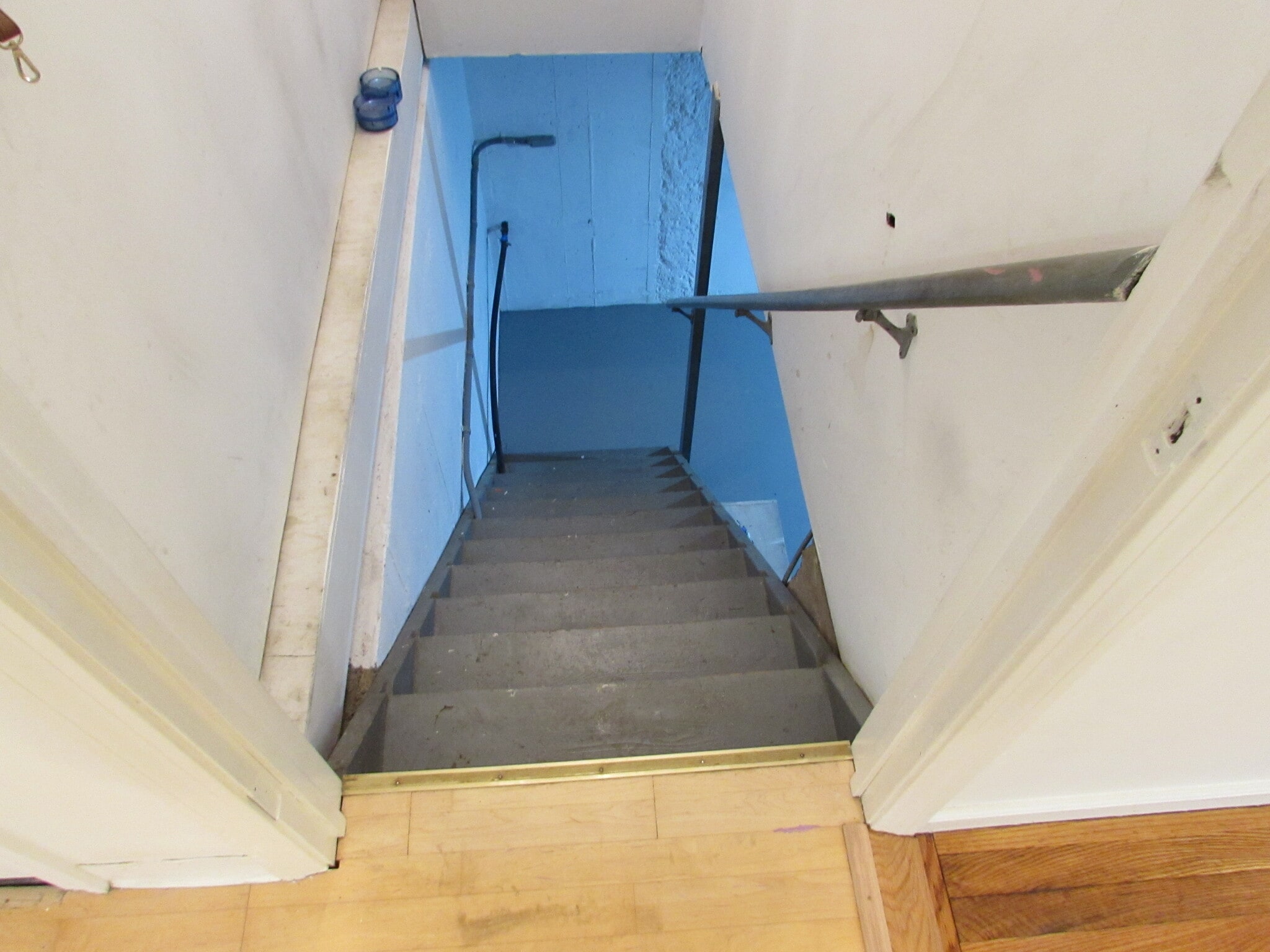 Staircase to cellar accessible from from kichen. - 97 Scrub Oak Rd
